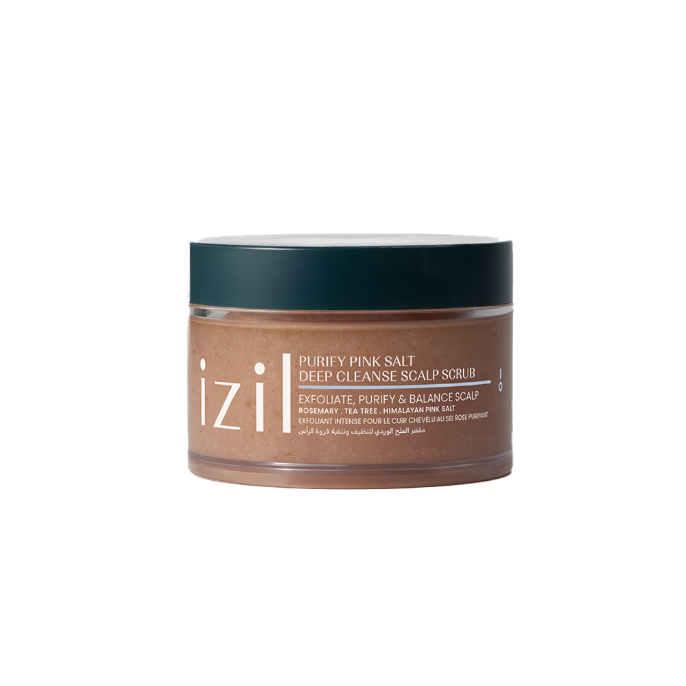 Izil Beauty Purify Pink Salt Deep Cleanse Scalp Scrub 280g