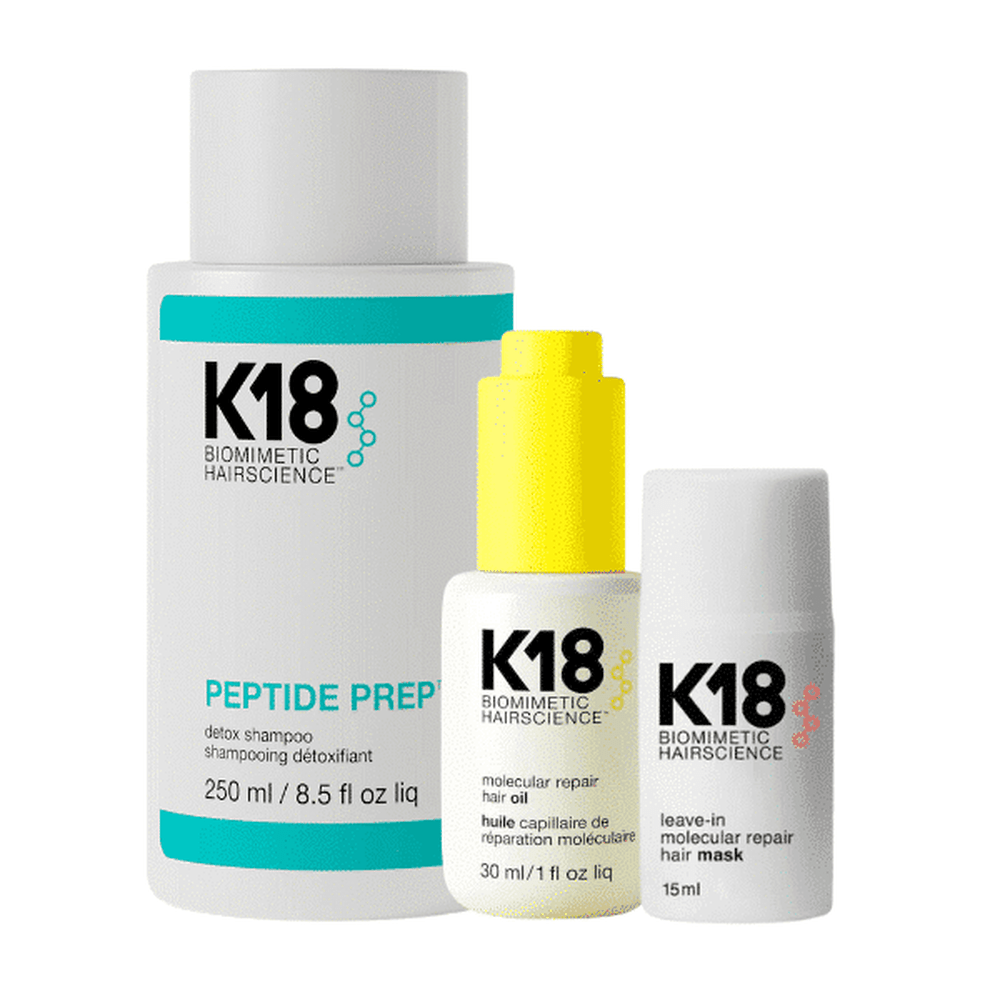 K18 shops Mask+ Detox shampoo set