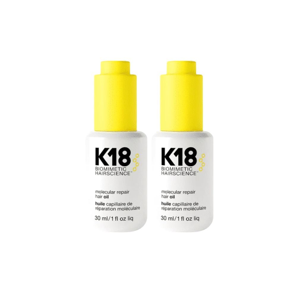 K18 Molecular Hair Oil 30ml 2 Pack Set - Beauty Tribe