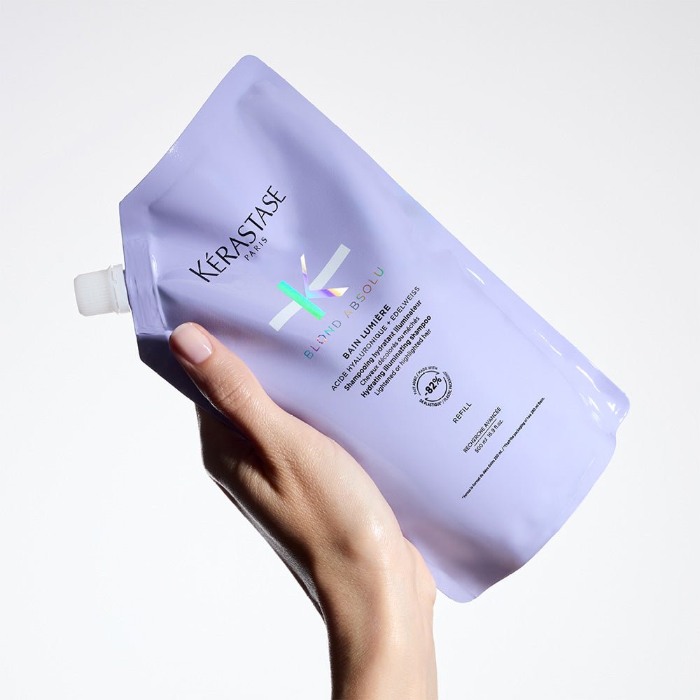 Kerastase Blond Absolu Lumiere Shampoo for Highlighted Hair Refill Pouch 500ml - Beauty Tribe