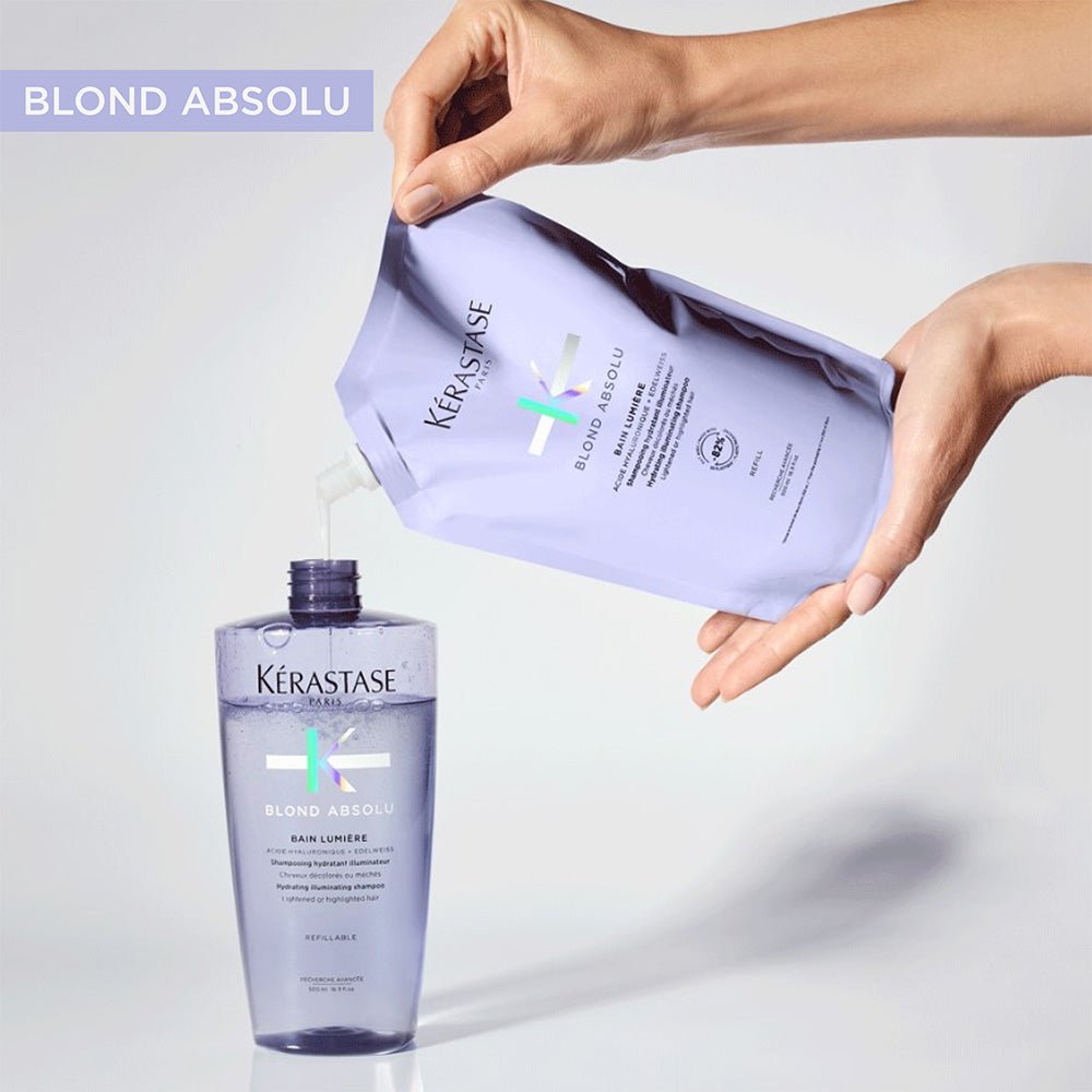 Kerastase Blond Absolu Lumiere Shampoo for Highlighted Hair Refill Pouch 500ml - Beauty Tribe