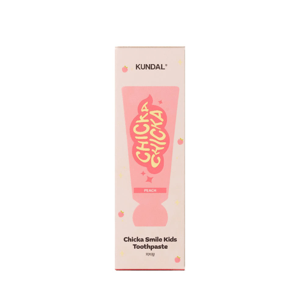Kundal Chicka Smile Vegan Kids Toothpaste Peach 60g - Beauty Tribe