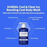 Kundal Cool & Clear Ice Boosting Body Wash Aqua Mint 500 ml - Beauty Tribe