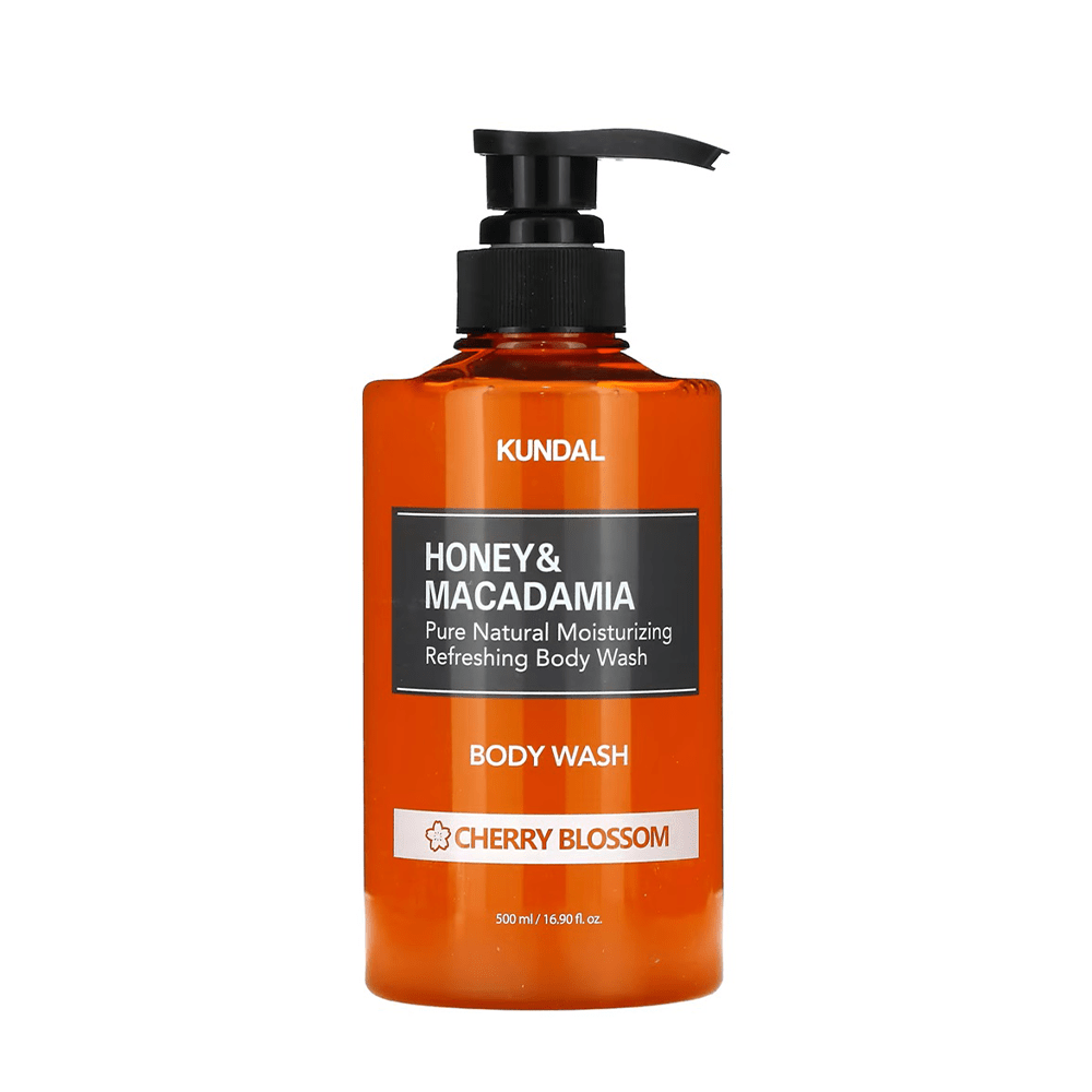 Kundal Honey &amp; Macadamia Body Wash Cherry Blossom 500 ml - Beauty Tribe