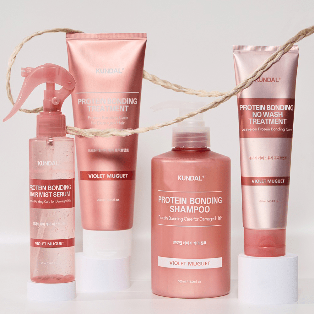 Kundal Protein Bonding Hair Shampoo For Damaged Hair Violet Muguet 250 ml - Beauty Tribe