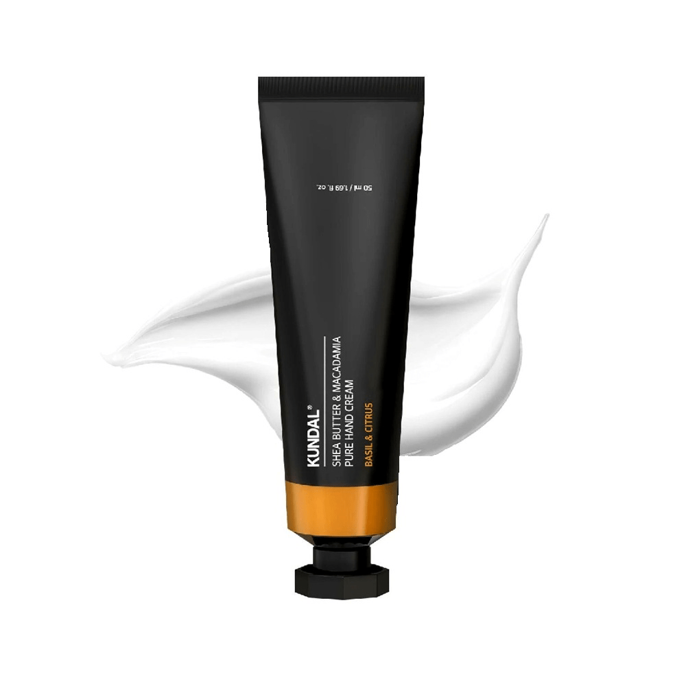 Kundal Shea Butter & Macadamia Pure Hand Cream Basil & Citrus Aroma Edition 50 ml - Beauty Tribe