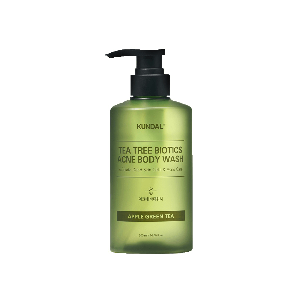 Kundal Tea Tree Biotics Acne Body Wash Apple Green Tea 500 ml - Beauty Tribe