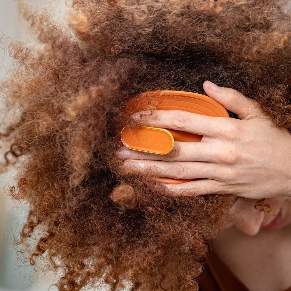 Manta Hair Brush Kinks, Coils & Curls Orange / Gold - Beauty Tribe