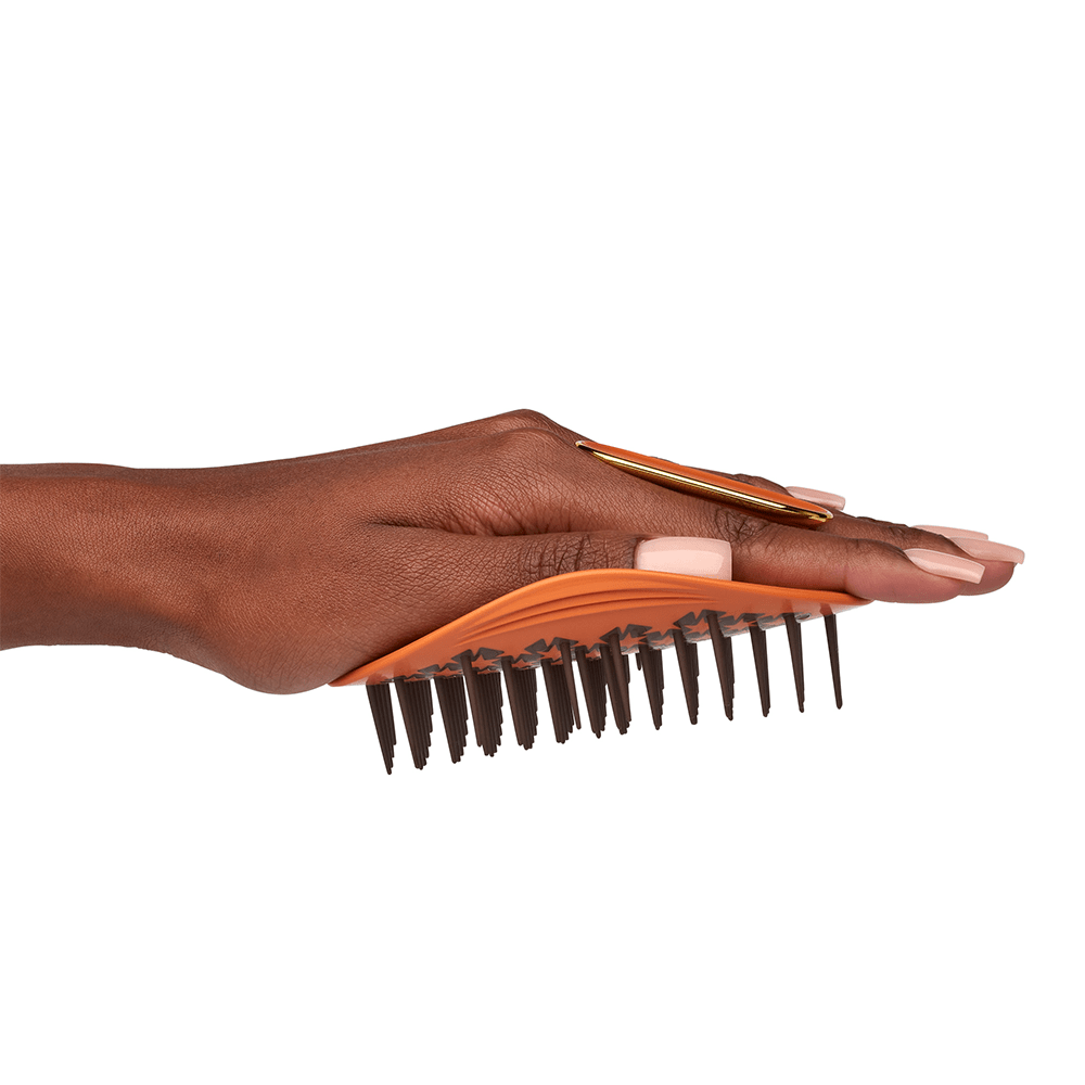 Manta Hair Brush Kinks, Coils & Curls Orange / Gold - Beauty Tribe