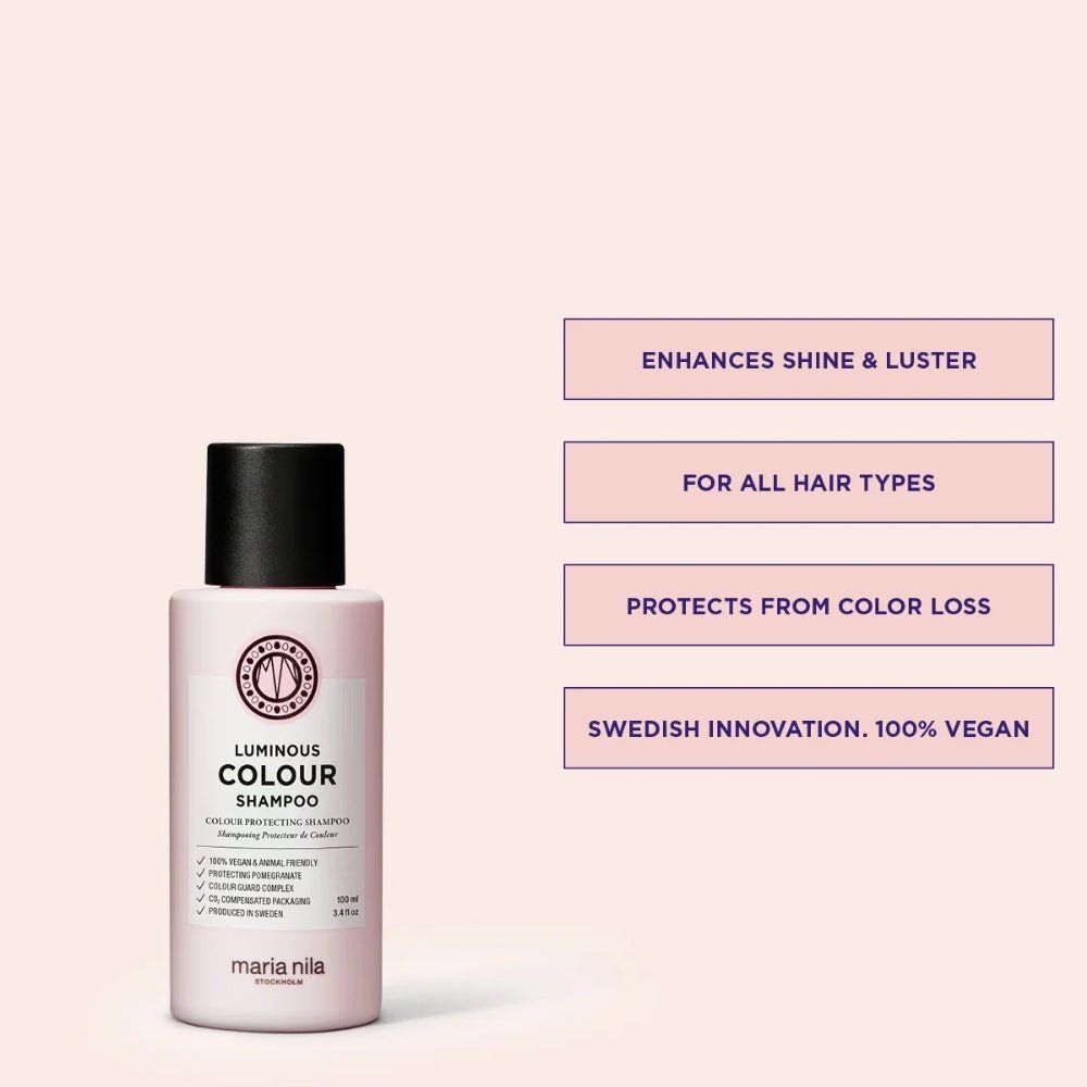 Maria Nila Luminous Colour Travel Size Shampoo 100ml - Beauty Tribe
