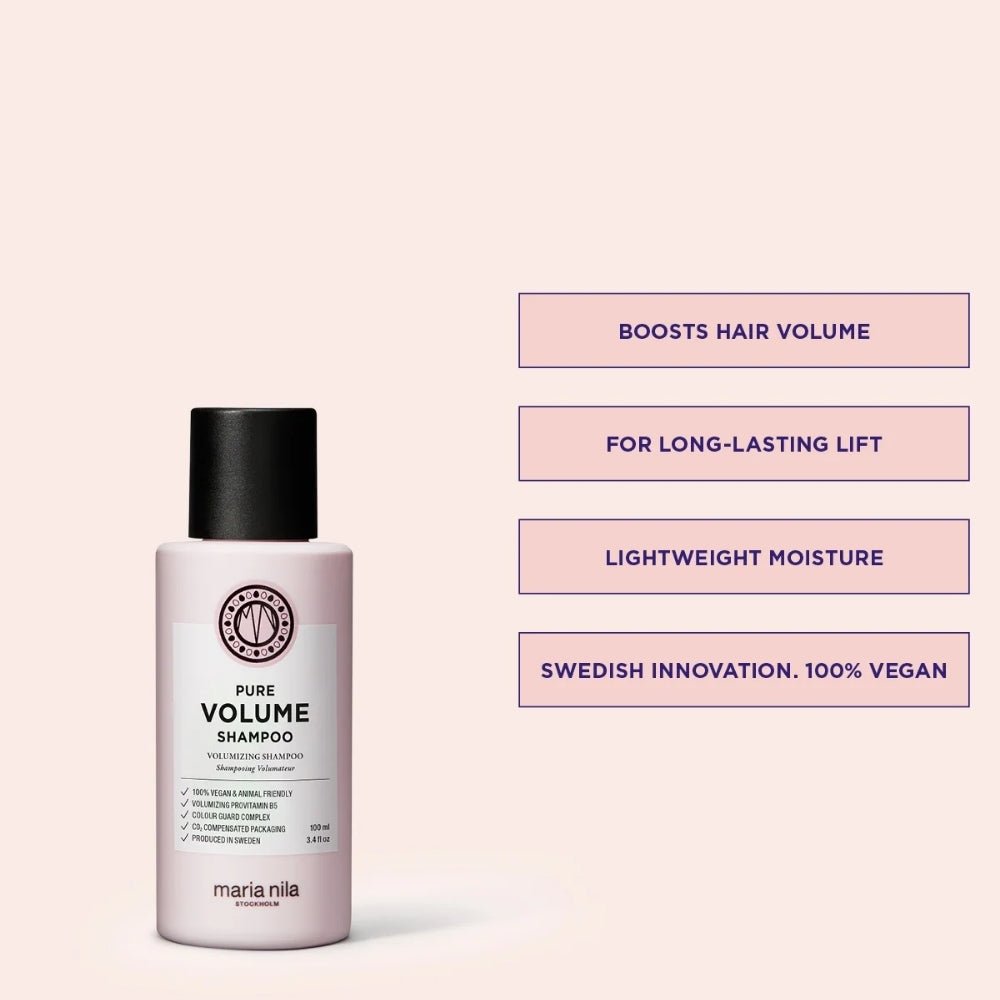 Maria Nila Pure Volume travel Size Shampoo 100ml - Beauty Tribe
