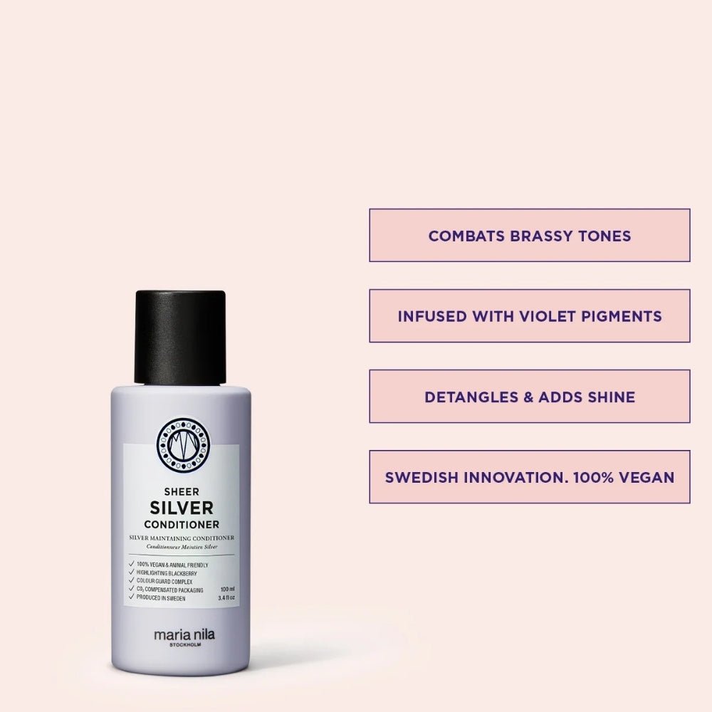 Maria Nila Sheer Silver Travel Size Conditioner 100ml - Beauty Tribe