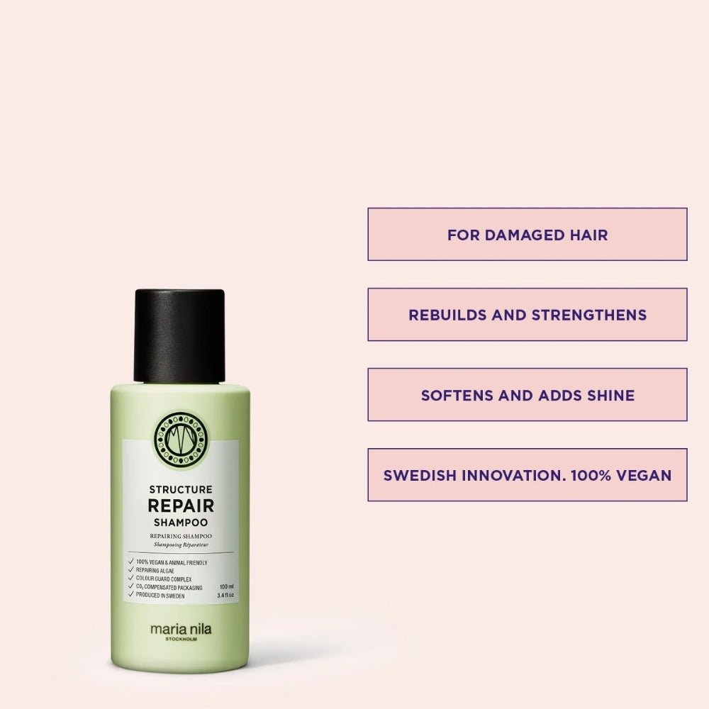 Maria Nila Structure Repair Travel Size Shampoo 100ml - Beauty Tribe