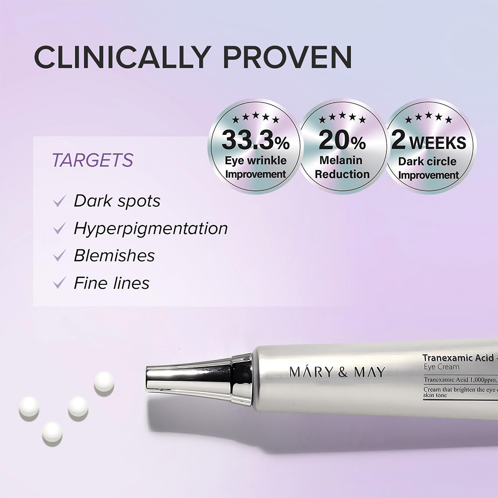 Mary &amp; May Tranexamic Acid + Glutathione Eye Cream 30g - Beauty Tribe