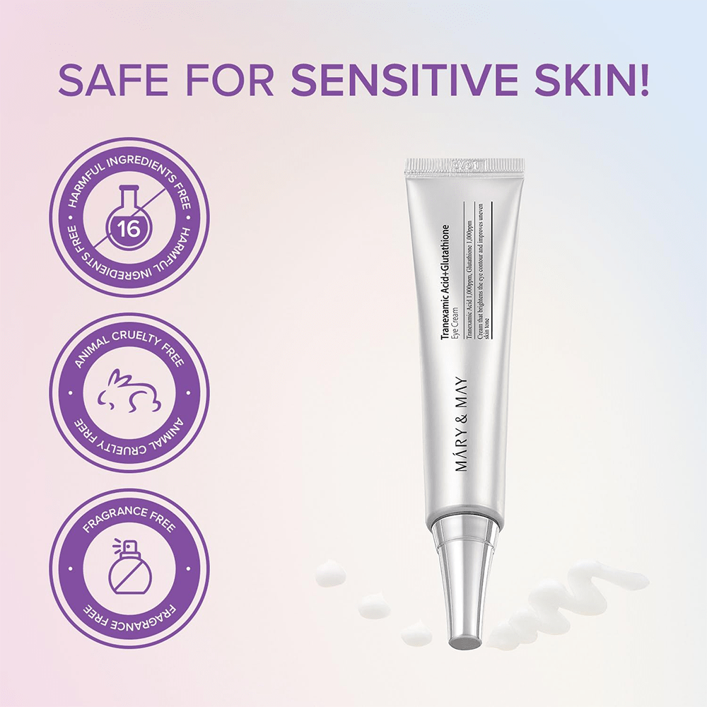 Mary &amp; May Tranexamic Acid + Glutathione Eye Cream 30g - Beauty Tribe
