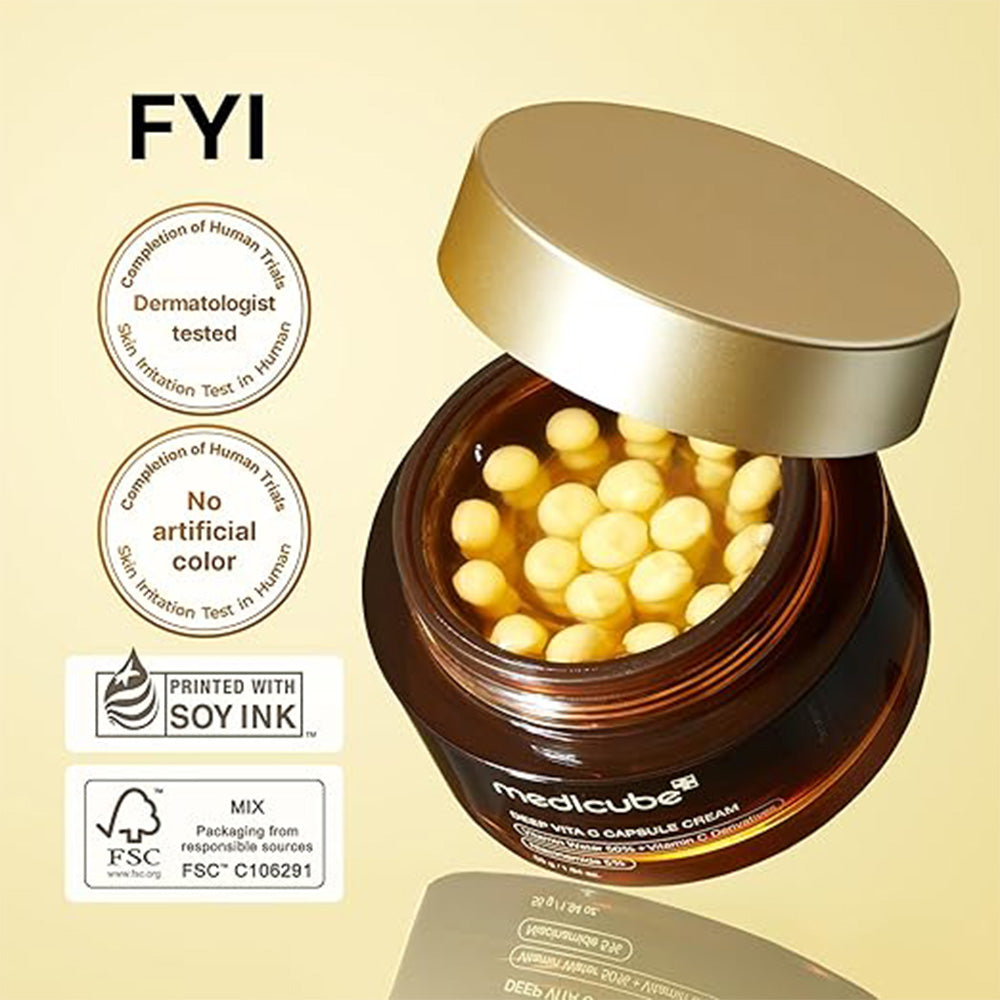 Medicube Deep Vitamin C Golden Capsule Face Moisturizer 55g