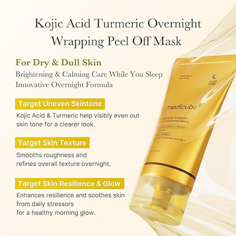 Medicube Kojic Acid Turmeric Night Wrapping Mask 75ml - Beauty Tribe