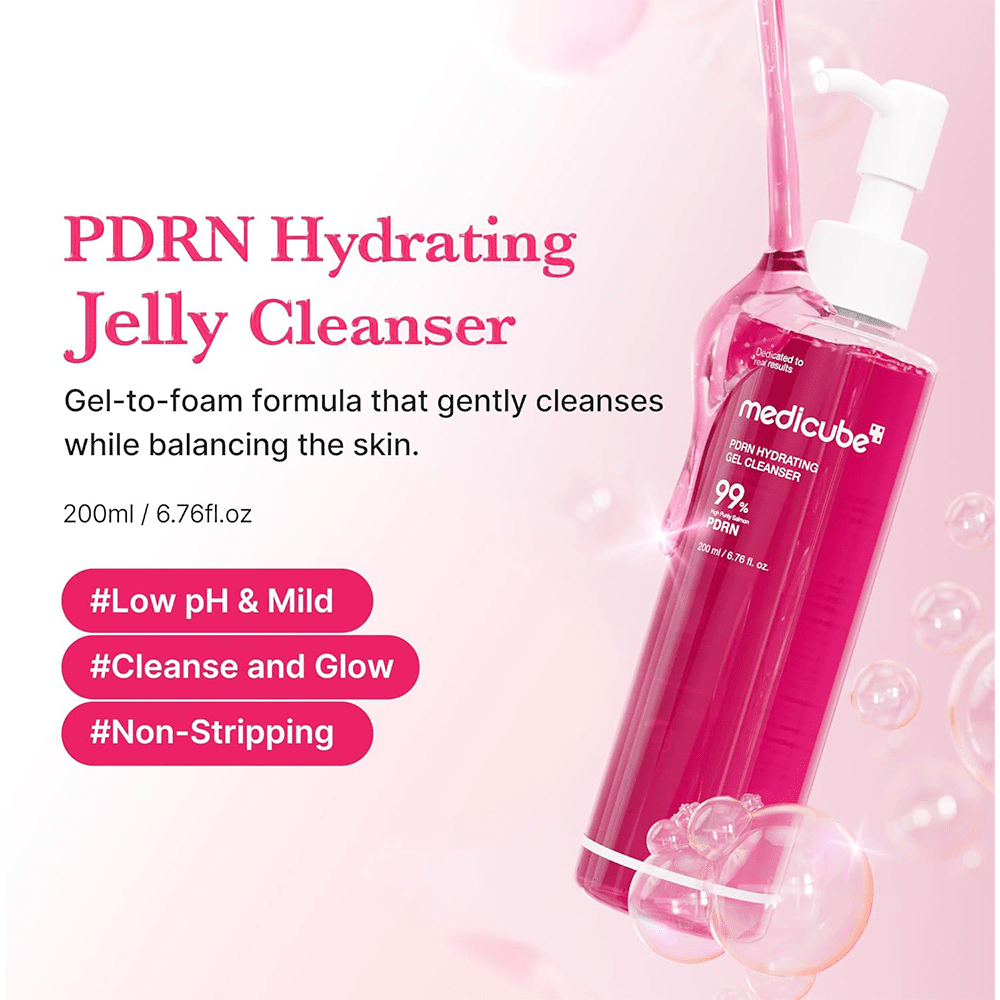 Medicube PDRN Hydrating Gel Cleanser 200ml - Beauty Tribe