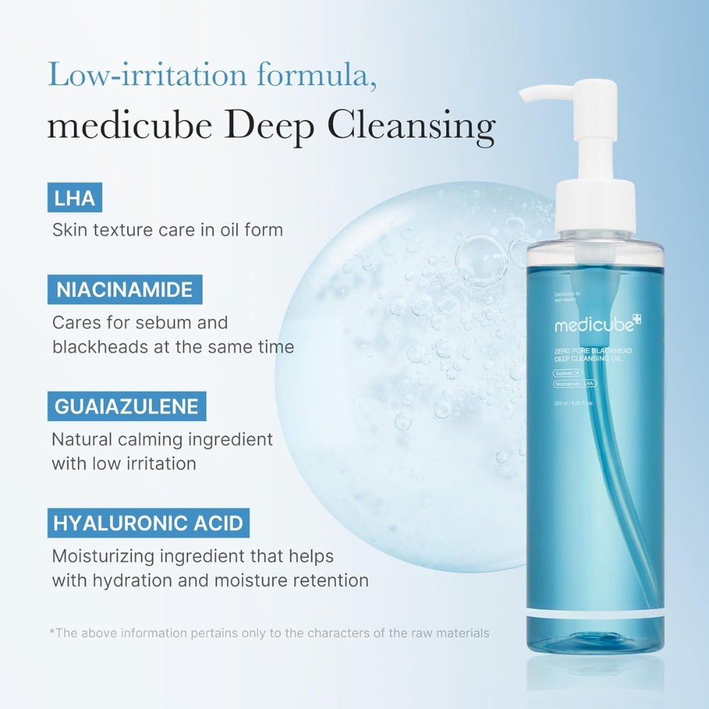 Medicube Zero Pore Blackhead Deep Cleansing Oil 205ml - Beauty Tribe