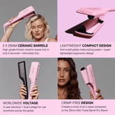 Mermade Hair Double Waver - Pink - Beauty Tribe