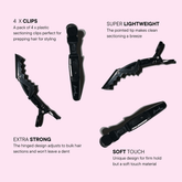 Mermade Hair Grip Clips Black - Beauty Tribe