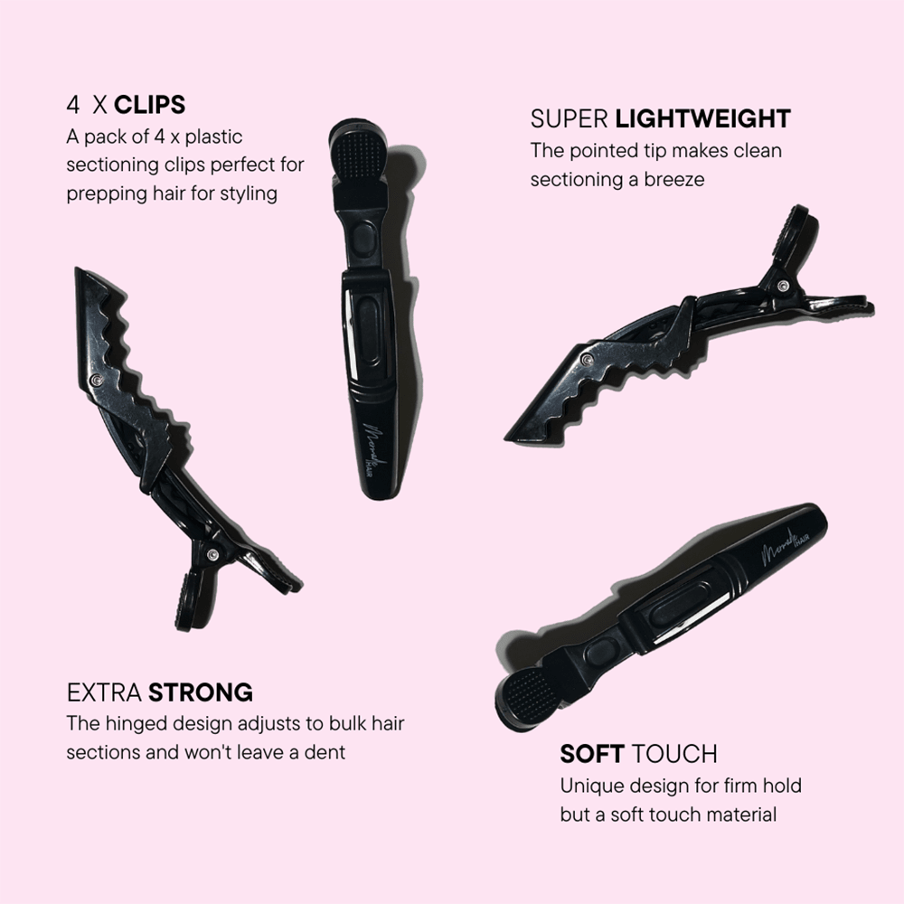 Mermade Hair Grip Clips Black - Beauty Tribe
