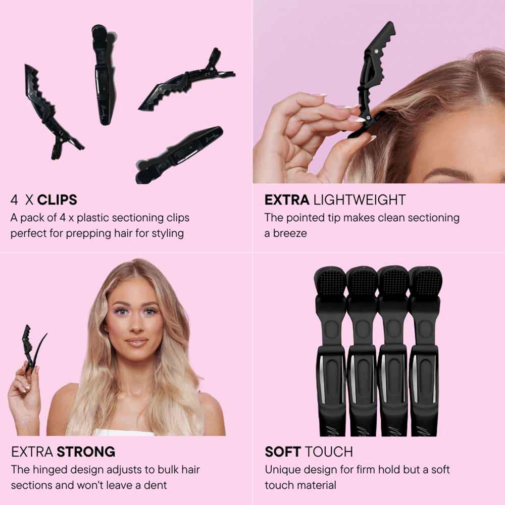 Mermade Hair Grip Clips Black - Beauty Tribe