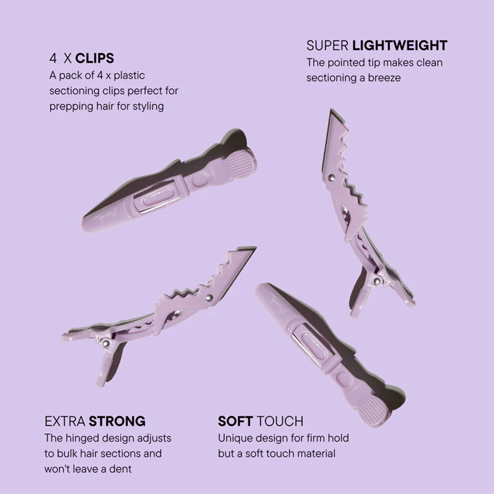 Mermade Hair Grip Clips Lilac