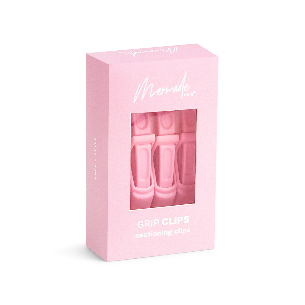 Mermade Hair Grip Clips Pink