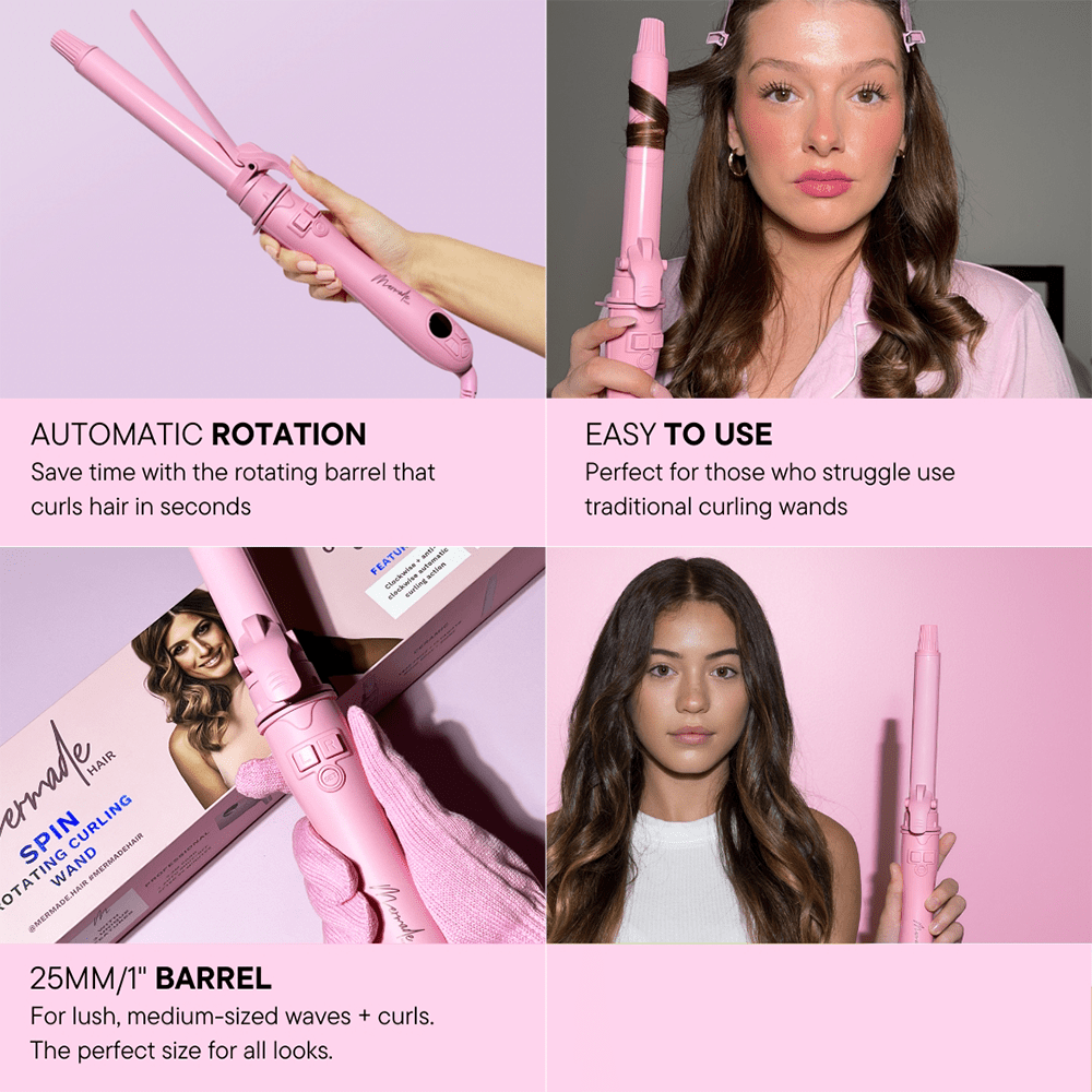 Mermade Hair Spin - Pink - Beauty Tribe