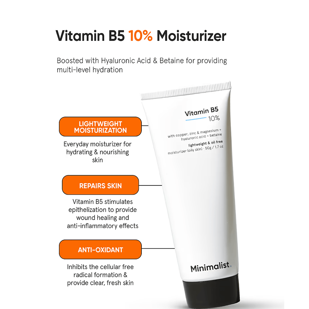 Minimalist 10% Vitamin B5 Gel Face Moisturizer 50 g - Beauty Tribe