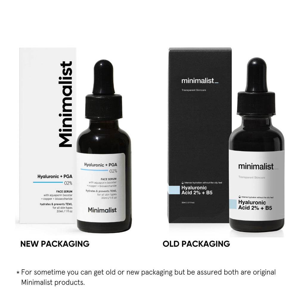 Minimalist 2% Hyaluronic Acid Daily Hydrating Face Serum 30 ml - Beauty Tribe