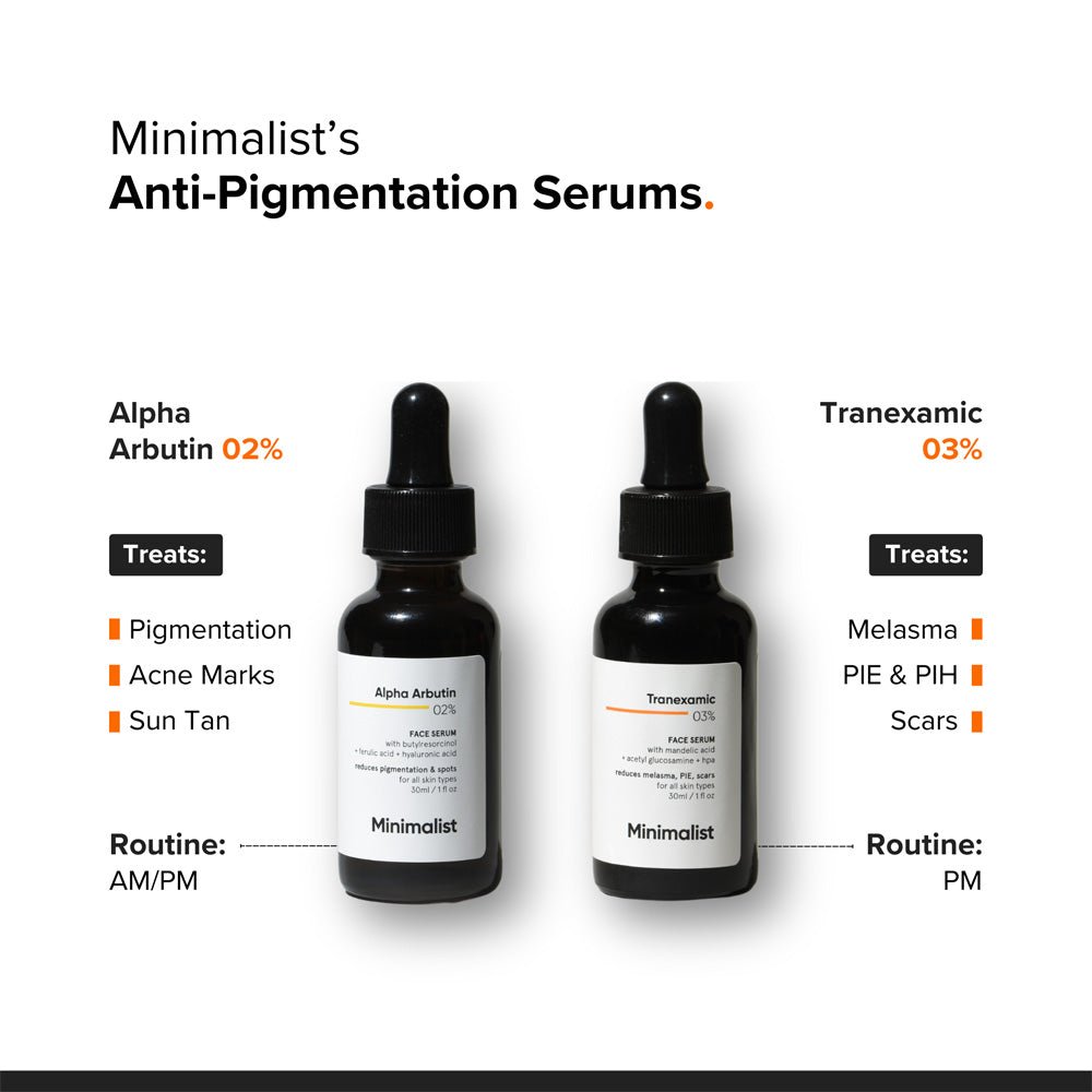Minimalist Alpha Arbutin 2% Face Serum with Hyaluronic Acid 30ml - Beauty Tribe
