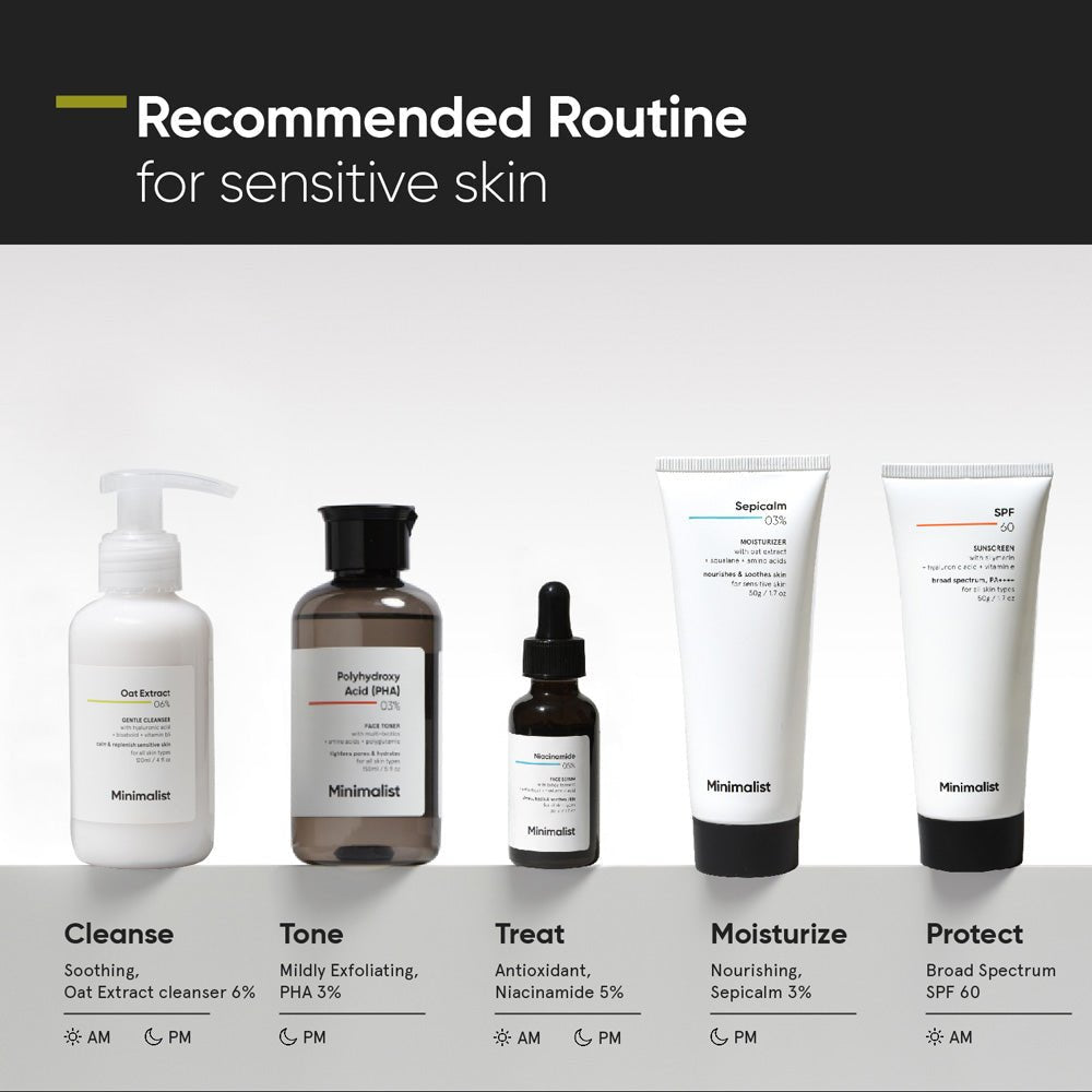 Minimalist Gentle Cleanser 6% Oat Extract Gentle Face Wash With Hyaluronic Acid 120 ml - Beauty Tribe