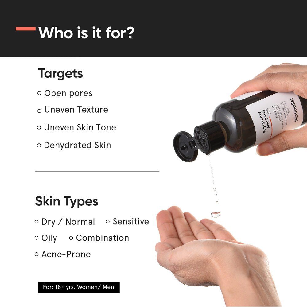 Minimalist PHA 3% Alcohol Free Hydrating Face Toner 150 ml - Beauty Tribe