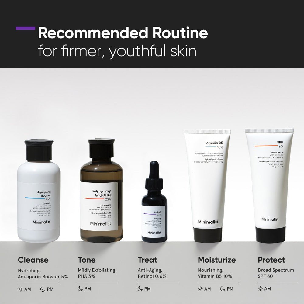 Minimalist Retinol 0.6% Mid - Strength Anti Aging Face Serum 30 ml - Beauty Tribe