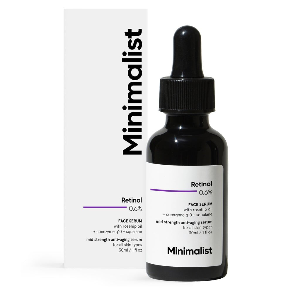 Minimalist Retinol 0.6% Mid - Strength Anti Aging Face Serum 30 ml - Beauty Tribe