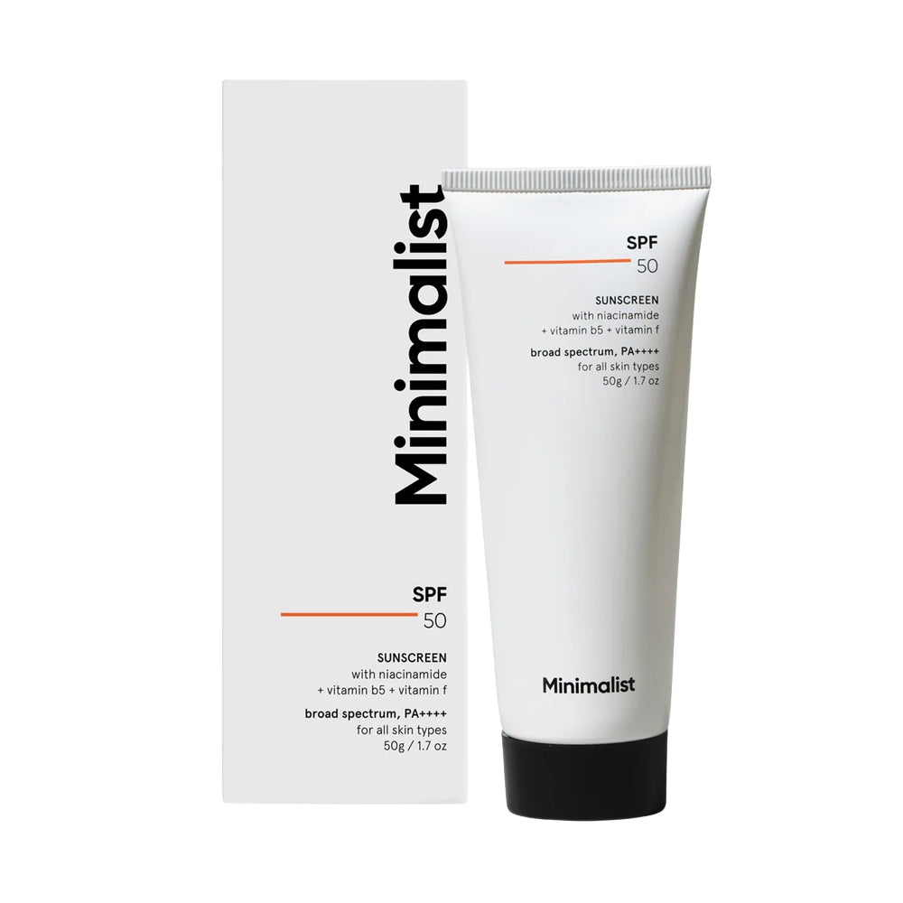 Buy Minimalist Sunscreen SPF 50 PA With Niacinamide 50g In UAE buy-minimalist-sunscreen-spf-50-pa-with-niacinamide-50g-in-uae
