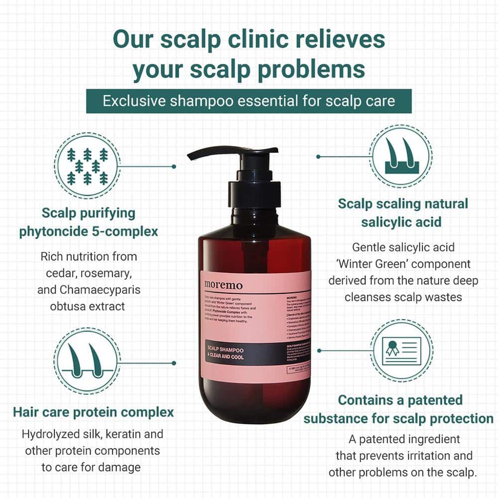 Moremo Scalp Shampoo Clear and Cool - Beauty Tribe