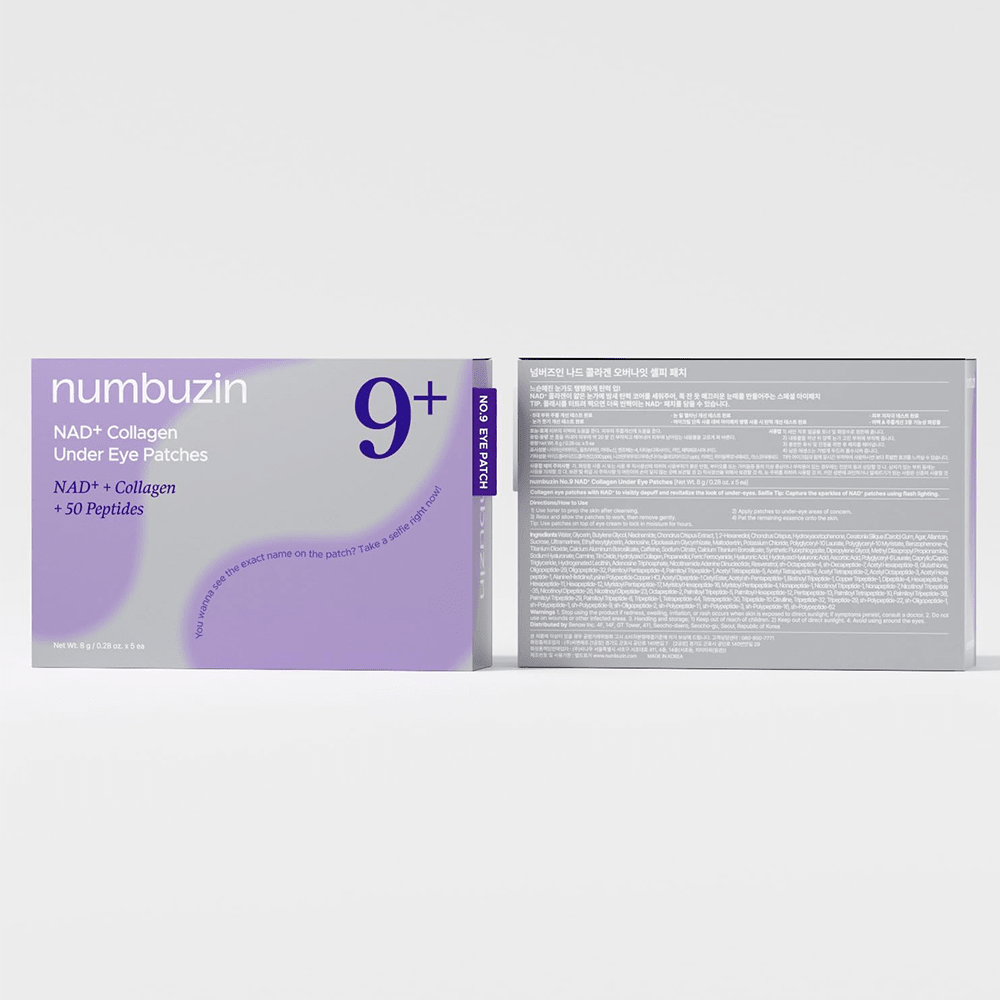 Numbuzin No.9 NAD+ Collagen Under Eye Patches (8g *5ea) - Beauty Tribe