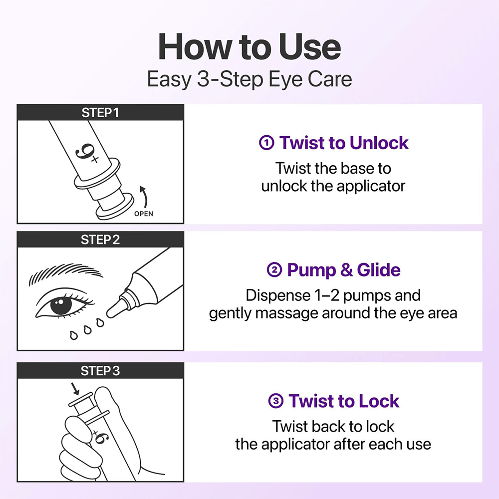Numbuzin No.9 NAD+ Retinol Volumetox Eye Cream 10ml - Beauty Tribe