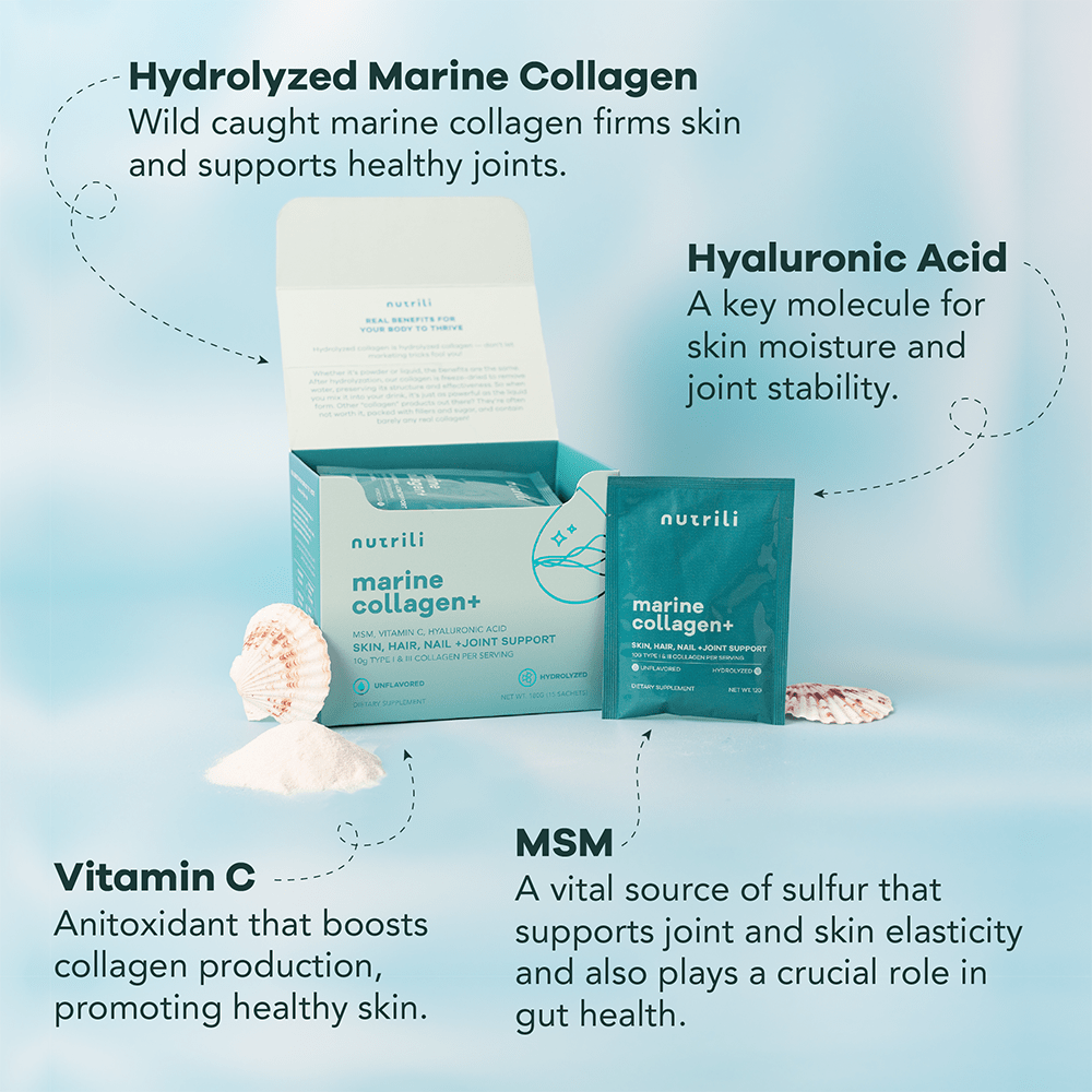 Nutrili Marine Collagen+ 24 Servings Unflavored - Beauty Tribe