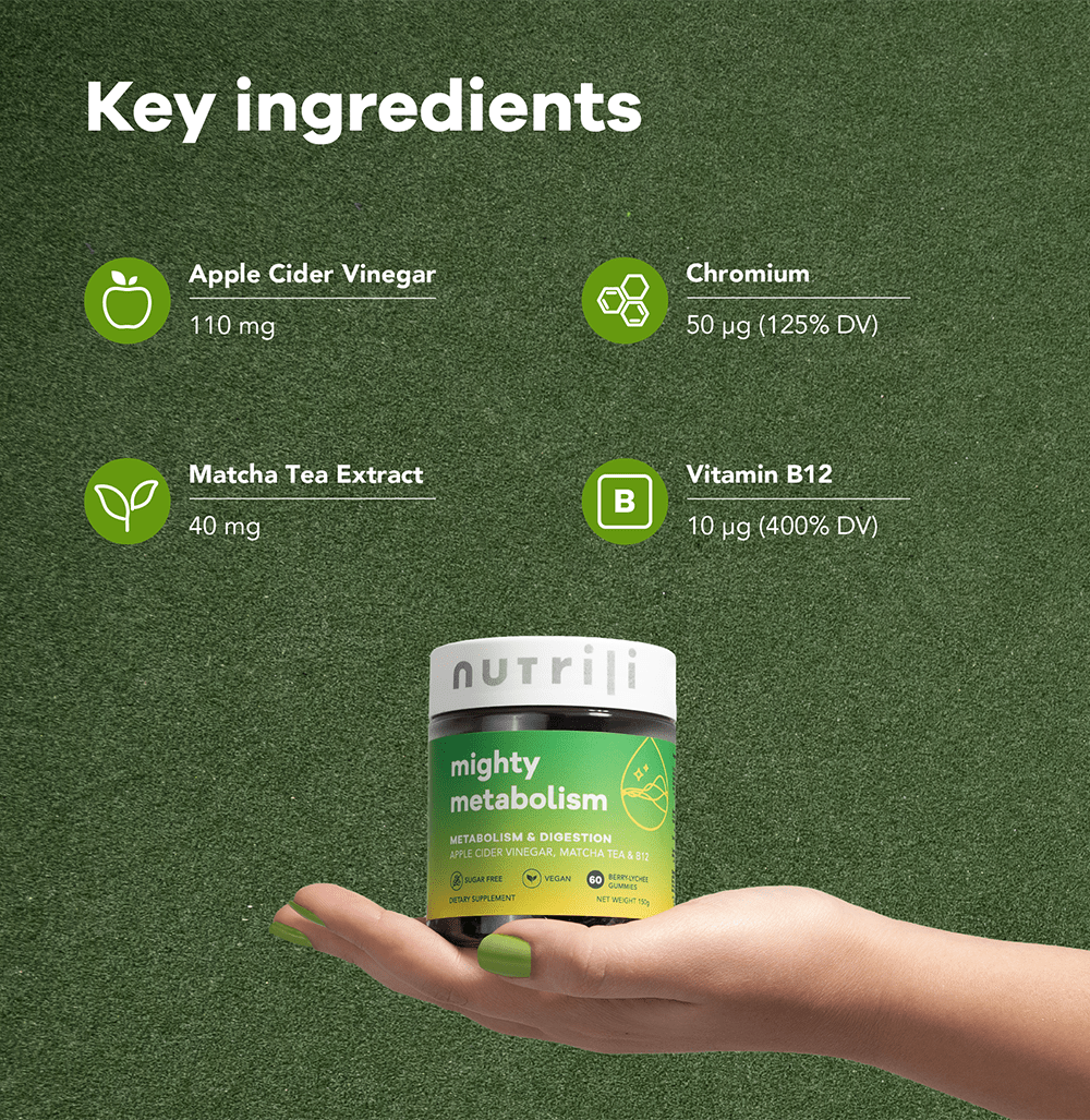 Nutrili Mighty Metabolism 60 Sugar Free Gummies - Beauty Tribe