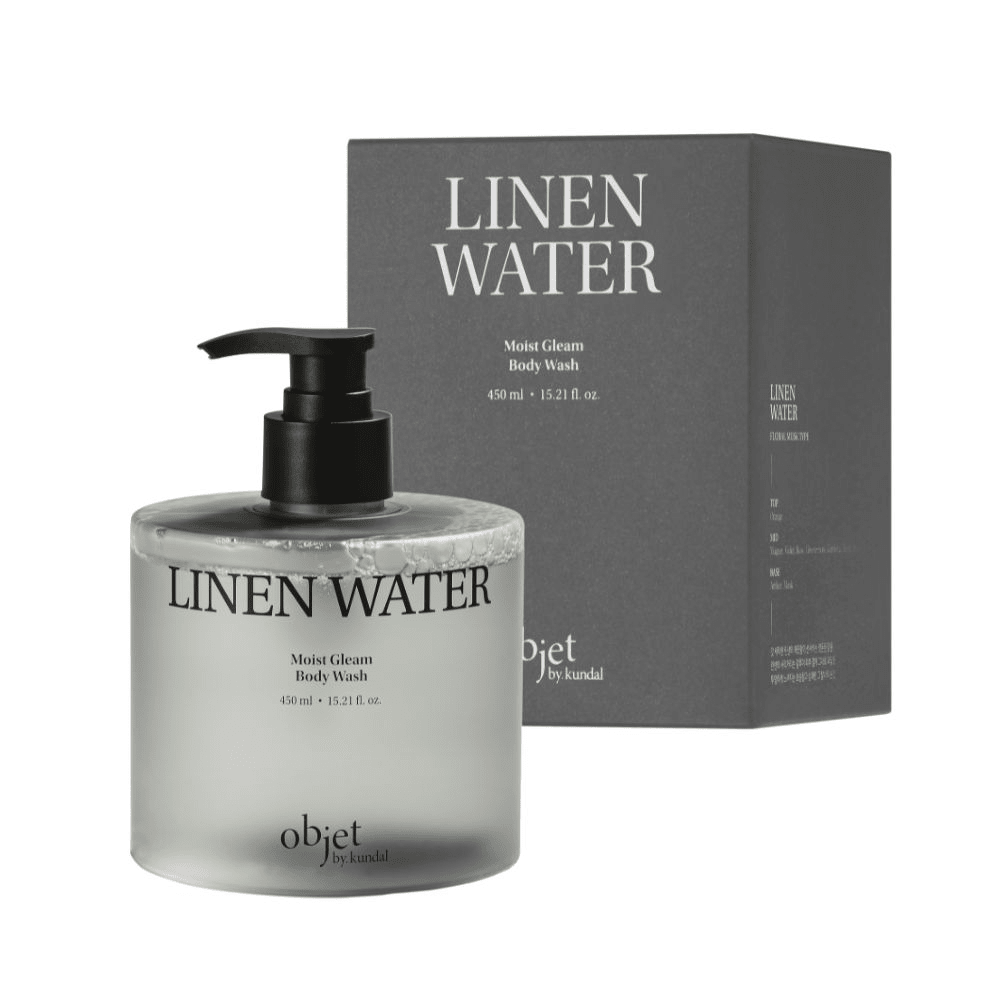 Objet by Kundal Linen Water Moist Body Wash 450ml - Beauty Tribe