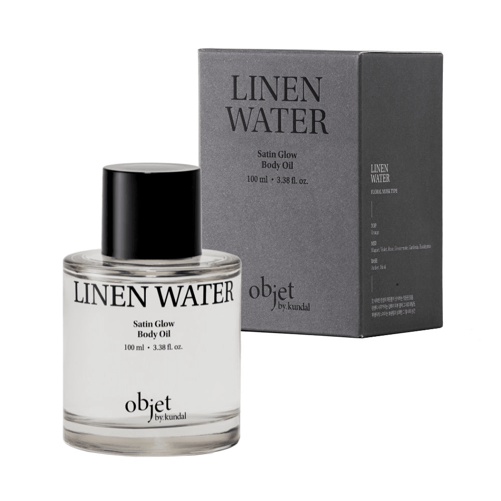 Objet by Kundal Satin Glow Body Oil Linen Water 100ml - Beauty Tribe