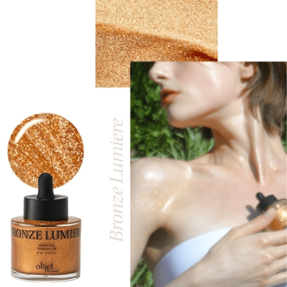 Objet by Kundal Satin Glow Shimmer Oil Bronze Lumiere 45ml - Beauty Tribe