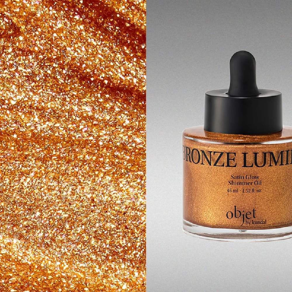 Objet by Kundal Satin Glow Shimmer Oil Bronze Lumiere 45ml - Beauty Tribe