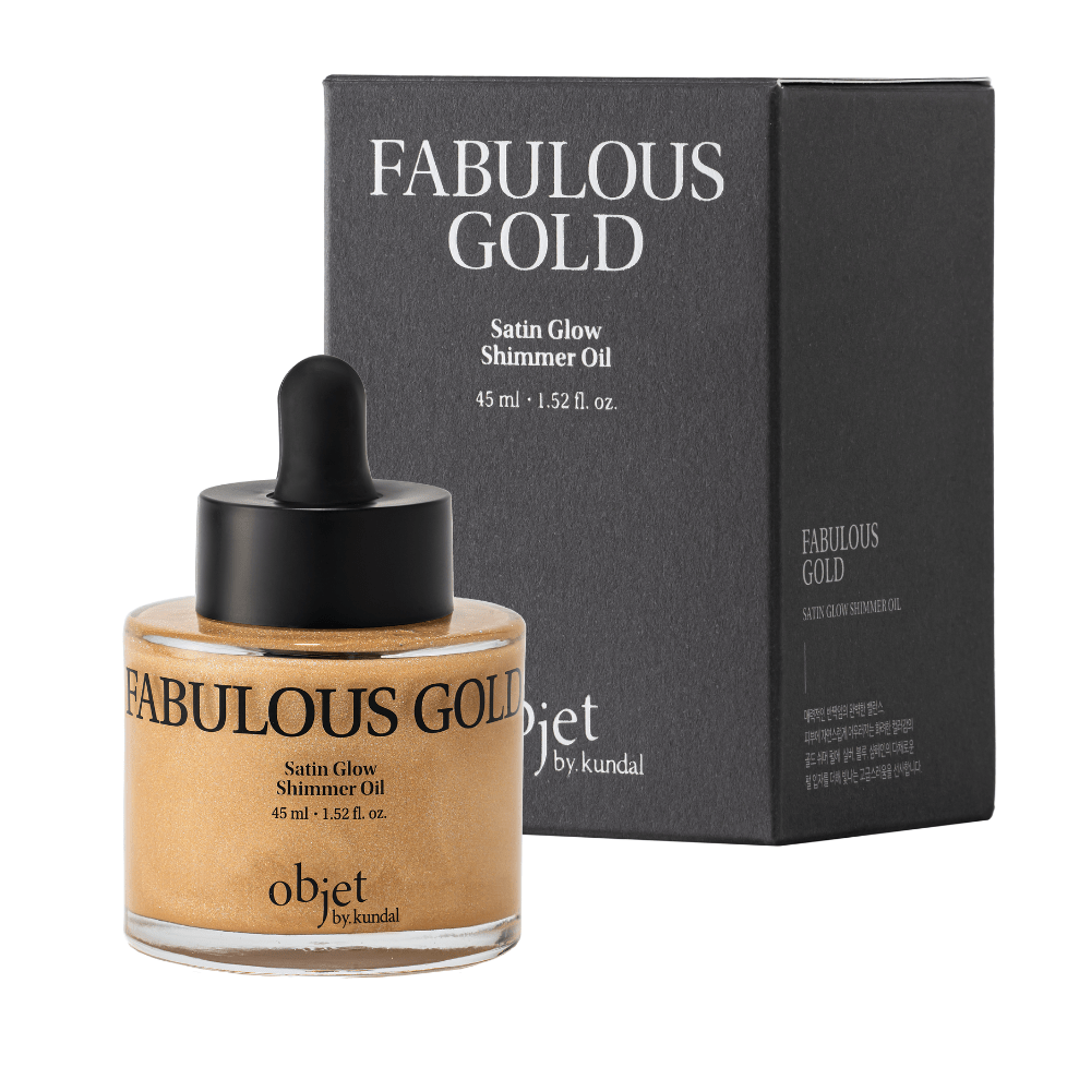 Objet by Kundal Satin Glow Shimmer Oil Fabulous Gold 45ml - Beauty Tribe