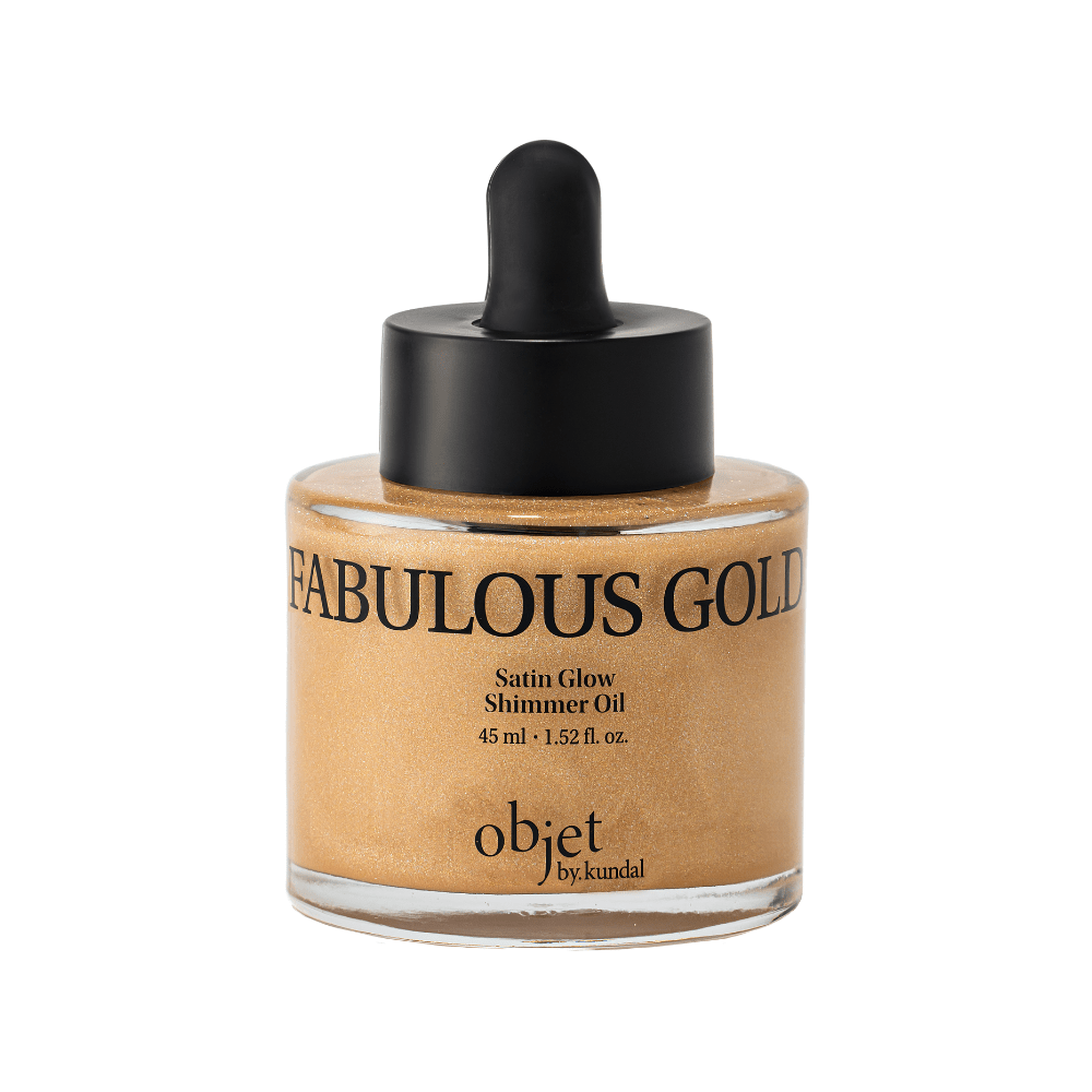 Objet by Kundal Satin Glow Shimmer Oil Fabulous Gold 45ml - Beauty Tribe