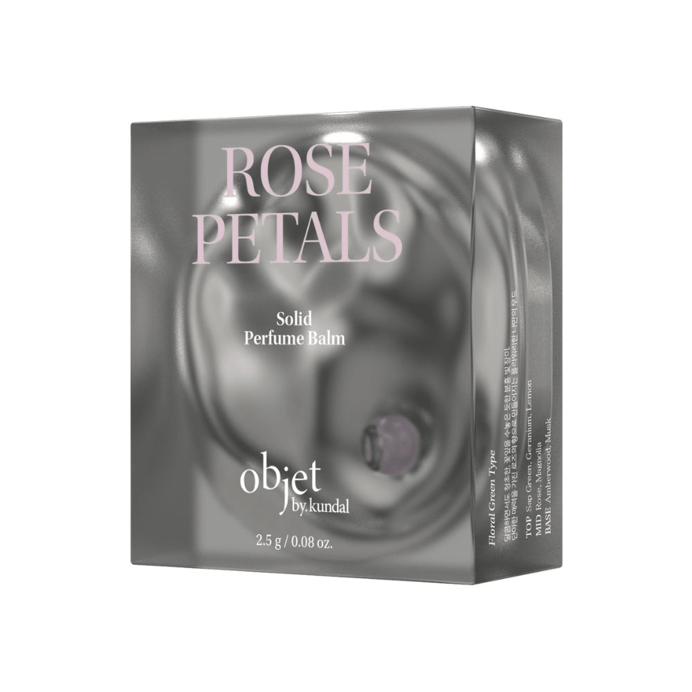 Objet by Kundal Solid Perfume Balm Rose Petals 2.5g - Beauty Tribe